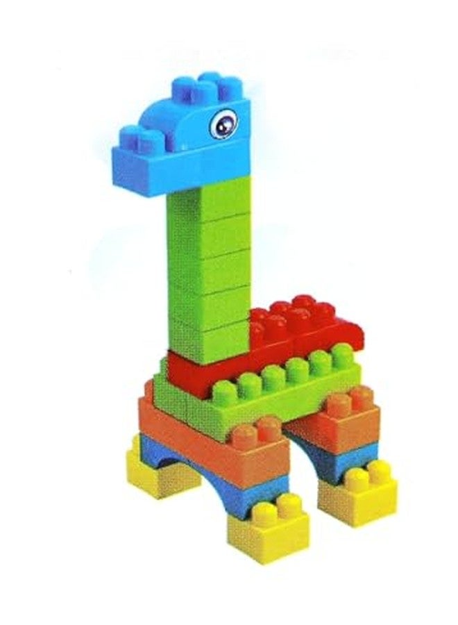 MAPA PLAY 100 Pcs Building Blocks,Creative Learning Educational Toy for Kids Assembling Block,Building Unbreakable Toy Set Assembly Game for Kids Boys&Girls(100 Pieces),Multi - Image 3